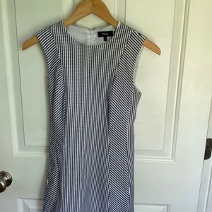 theory blue-striped dress